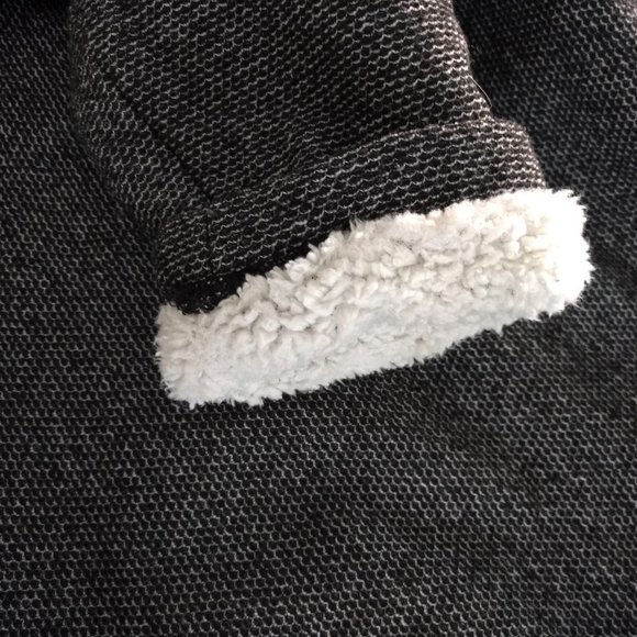 ORVIS Pullover Men's L Gray Sweater 1/4 Zip Pockets Sherpa Lining Mock Neck - Picture 8 of 15